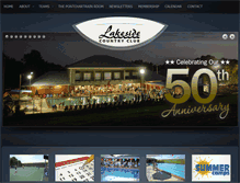 Tablet Screenshot of lakesidecountryclub.org